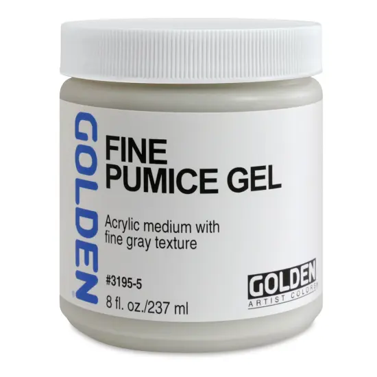 Golden Pumice Gel Medium - Fine, 8 oz jar {1}