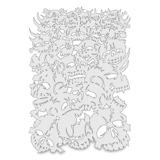 Iwata Artool Freehand Template - Curse of the Skull Master Bonz II {2}