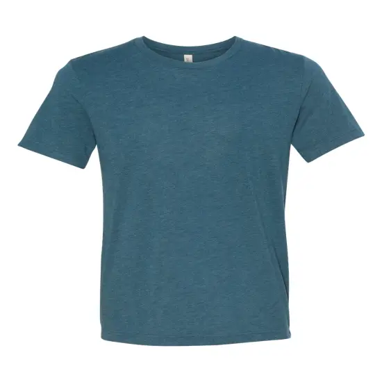 BELLA + CANVAS&reg; Crewneck Short Sleeve Triblend Tee Steel Blue {1}