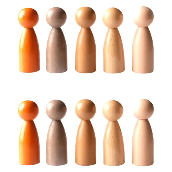 Peg People of the World Wooden People - Set of 10 - Ages 12m+ {1}