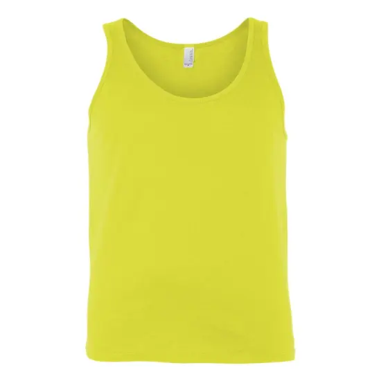 BELLA + CANVAS&reg; Heather CVC Crew Neck Tank Top - 3480CVC Neon Yellow {1}