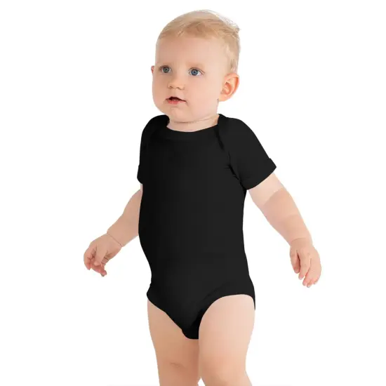 BELLA + CANVAS&reg; Infant Triblend Short Sleeve One Piece Peach Triblend {7}