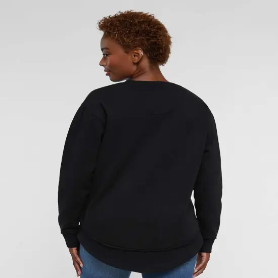 LAT&reg; Women's Weekend Fleece Crewneck Long Sleeve Sweatshirt {7}