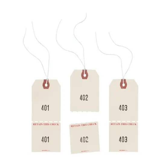 Avery Duplicate Auto Park Tags, Manila, Strung, 4-3/4" x 2-3/8", 500 Tags (18670) {3}