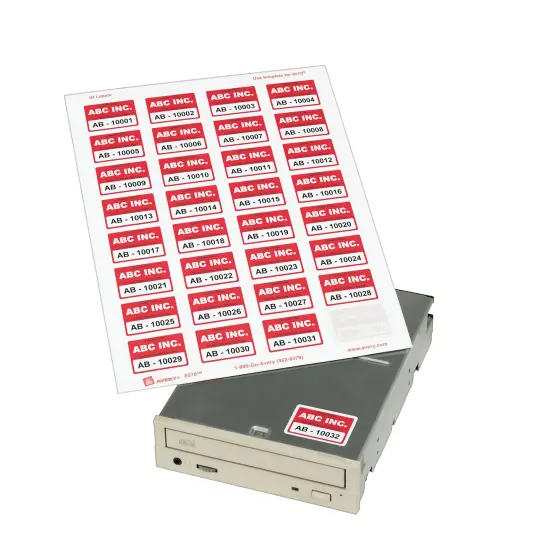 Avery ID Labels, Sure Feed Technology, Permanent Adhesive, 1-1/4" x 1-3/4", 480 Labels (6570) {2}