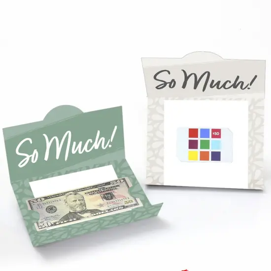 Big Dot of Happiness Assorted Elegantly Simple - Guest Party Favors Money And Gift Card Holders - Set of 8 {6}