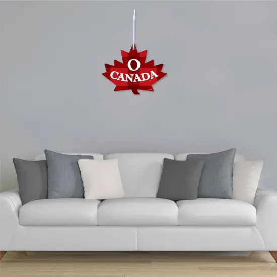 Big Dot of Happiness Canada Day - Hanging Porch Canadian Party Outdoor Decorations - Front Door Decor - 1 Piece Sign {4}