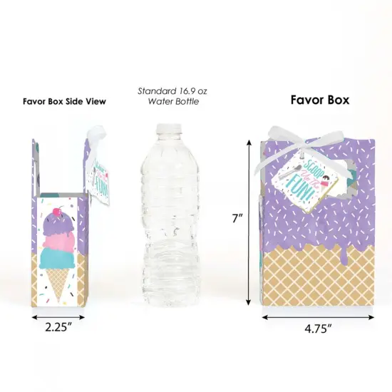 Big Dot of Happiness Scoop Up The Fun - Ice Cream - Sprinkles Party Favor Boxes - Set of 12 {3}
