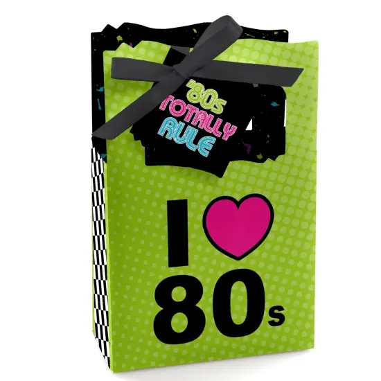 Big Dot of Happiness 80's Retro - Totally 1980s Party Favor Boxes - Set of 12 {1}