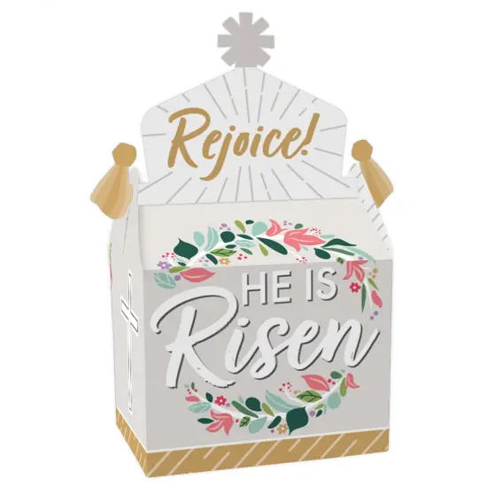 Big Dot of Happiness Religious Easter - Treat Box Party Favors - Christian Holiday Party Goodie Gable Boxes - Set of 12 {1}