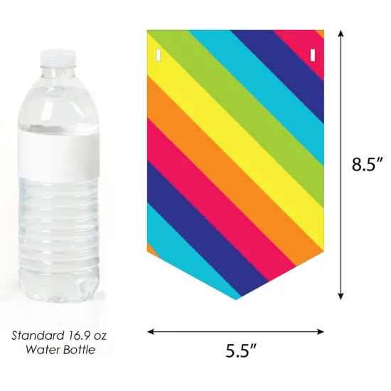 Big Dot of Happiness Love is Love - Pride - Rainbow Party Bunting Banner - Party Decorations - Love is Love Be Proud {3}