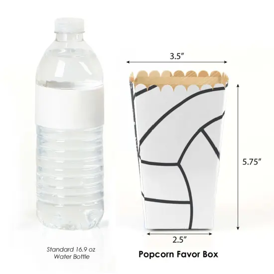 Big Dot of Happiness Bump, Set, Spike - Volleyball - Baby Shower or Birthday Party Favor Popcorn Treat Boxes - Set of 12 {3}