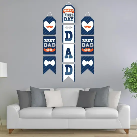 Big Dot of Happiness Happy Father's Day - Hanging Vertical Paper Door Banners - We Love Dad Party Wall Decoration Kit - Indoor Door Decor {3}