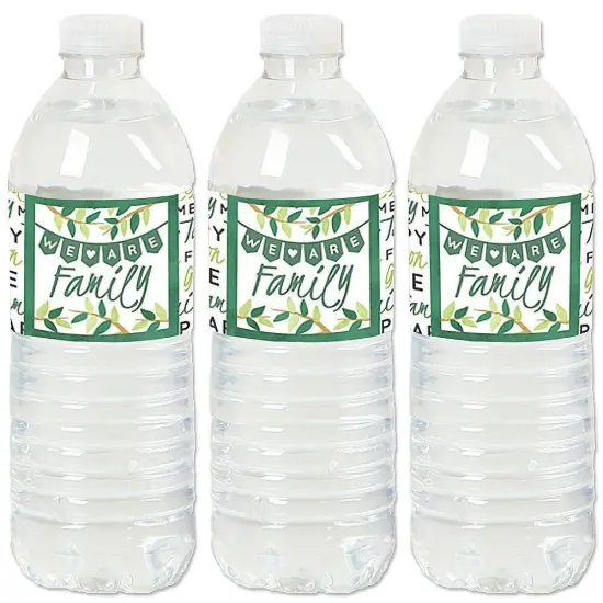 Big Dot of Happiness Family Tree Reunion - Family Gathering Party Water Bottle Sticker Labels - Set of 20 {1}