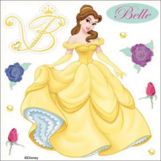 EK Success Disney Princess Dimensional Stickers - Belle, 10pcs {3}