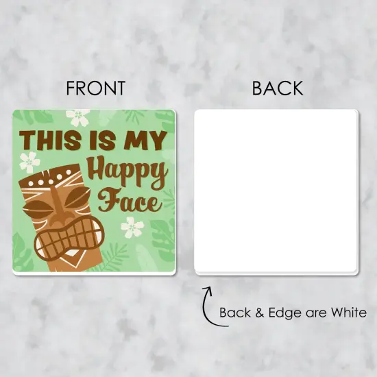 Big Dot of Happiness Tropical Luau - Funny Hawaiian Beach Party Decorations - Drink Coasters - Set of 6 {7}