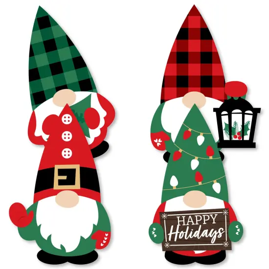 Big Dot of Happiness Red and Green Holiday Gnomes - Decorations DIY Christmas Party Essentials - Set of 20 {3}