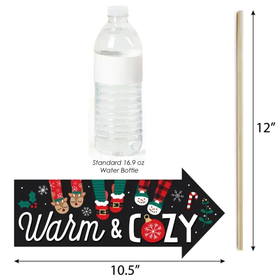 Big Dot of Happiness Funny Christmas Pajamas - Holiday Plaid PJ Party Photo Booth Props Kit - 10 Piece {4}