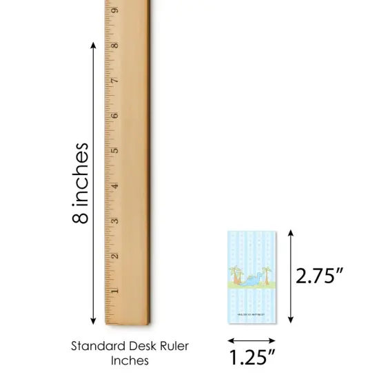 Big Dot of Happiness Baby Boy Dinosaur - Mini Candy Bar Wrapper Stickers - Baby Shower or Birthday Party Small Favors - 40 Count {6}