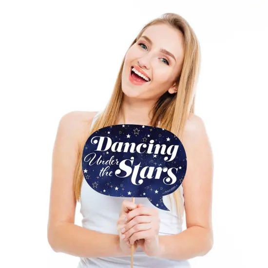 Big Dot of Happiness Funny Starry Skies - Gold Celestial Party Photo Booth Props Kit - 10 Piece {3}