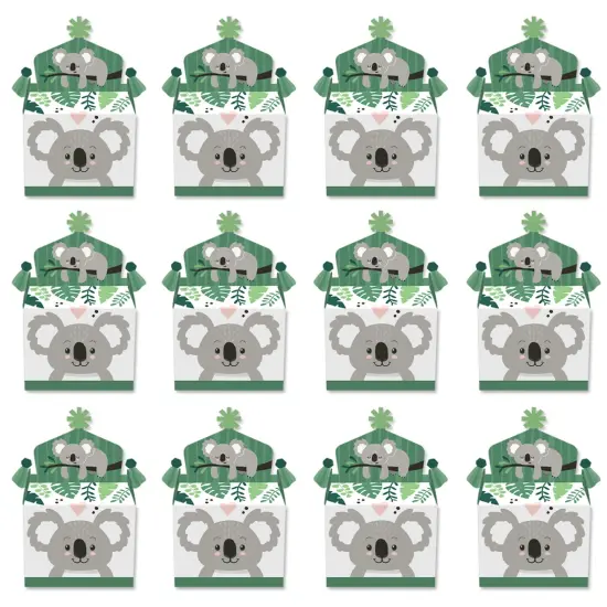 Big Dot of Happiness Koala Cutie - Treat Box Party Favors - Bear Birthday Party and Baby Shower Goodie Gable Boxes - Set of 12 {6}