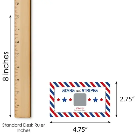 Big Dot of Happiness 4th of July - Independence Day Party Game Scratch Off Dare Cards - 22 Count {7}
