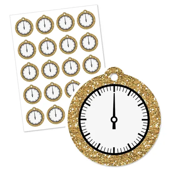 Big Dot of Happiness New Year's Eve - Gold - New Years Eve Party Favor Gift Tags (Set of 20) {3}