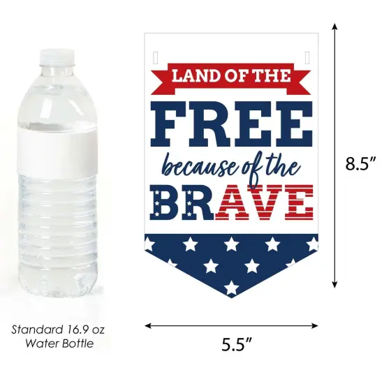 Big Dot of Happiness Happy Veterans Day - Patriotic Bunting Banner - Party Decorations - Happy Veterans Day {3}