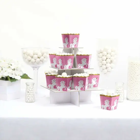 Big Dot of Happiness Rainbow Unicorn - Party Mini Favor Boxes - Magical Unicorn Baby Shower or Birthday Party Treat Candy Boxes - Set of 12 {3}