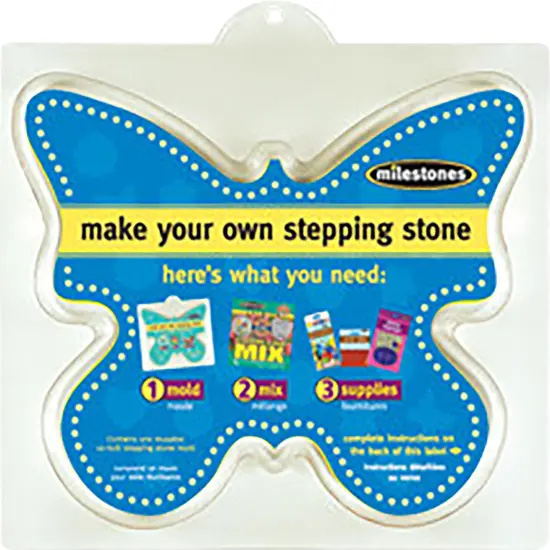Milestones Stepping Stone Mold-Butterfly 12" {1}