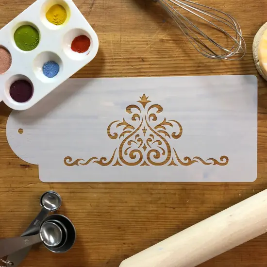 Elaine's Cake Stencil Tier #1 | C592 by Designer Stencils | Cake Decorating Tools | {4}