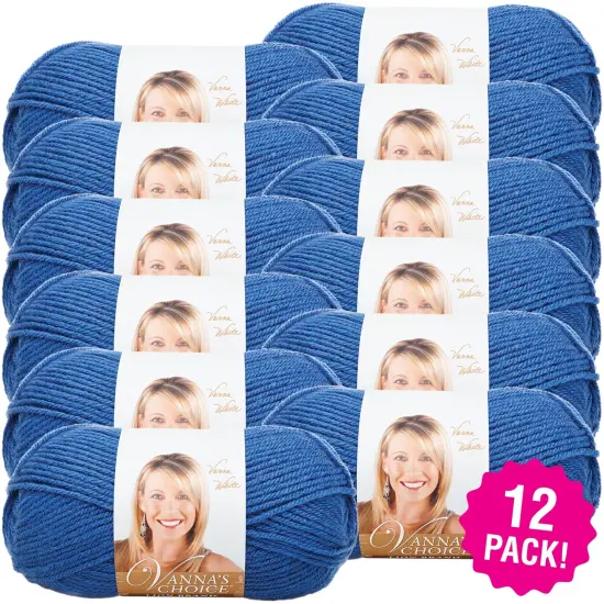 (12 Pack) Lion Brand Vanna's Choice Yarn - Colonial Blue {1}