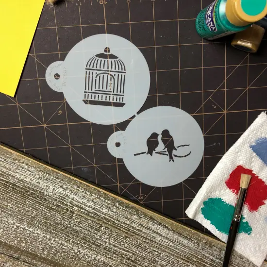 Love Birds Cookie Stencil Set | C587 by Designer Stencils | Cookie Decorating Tools | {4}
