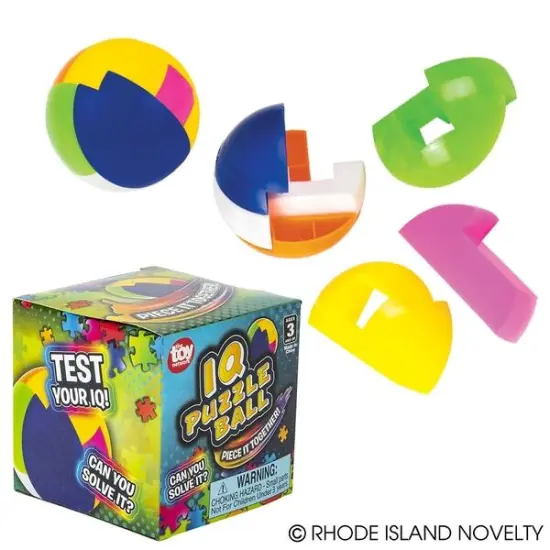 3" IQ PUZZLE BALL - 12 pieces {1}