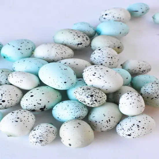 Plastic Blue Eggs Assortment (36 PCS) {2}