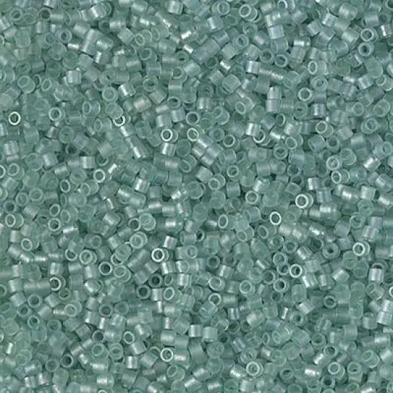 Miyuki Delica Bead 15/0, DBS0385, Matte Sea Glass Green Luster {1}