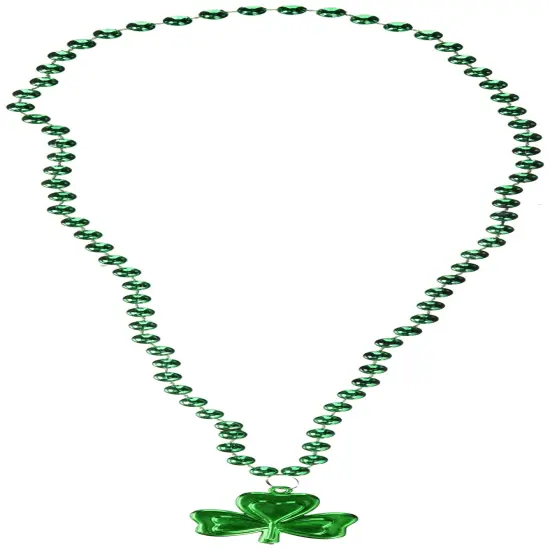 St. Patrick's Day Beads - Shamrock Necklace (1) {1}