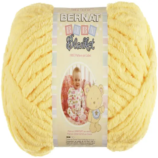 Multipack of 24 - Bernat Baby Blanket Yarn-Yellow {3}