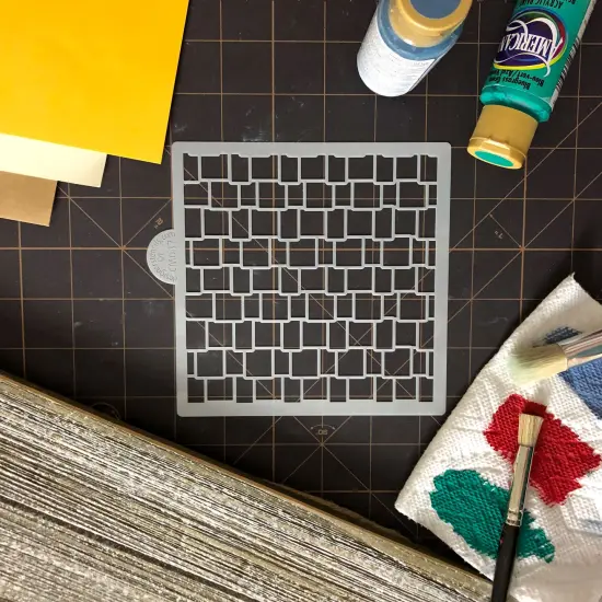 Cedar Shake Roof Cookie & Craft Stencil | CM087 by Designer Stencils | {5}