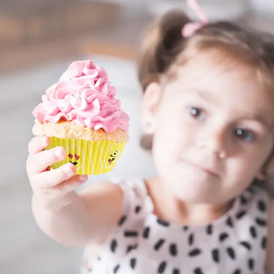 Emoticon Liners Party Cupcake Holders - Emoticon Birthday Party Favor (40 Pieces) {4}