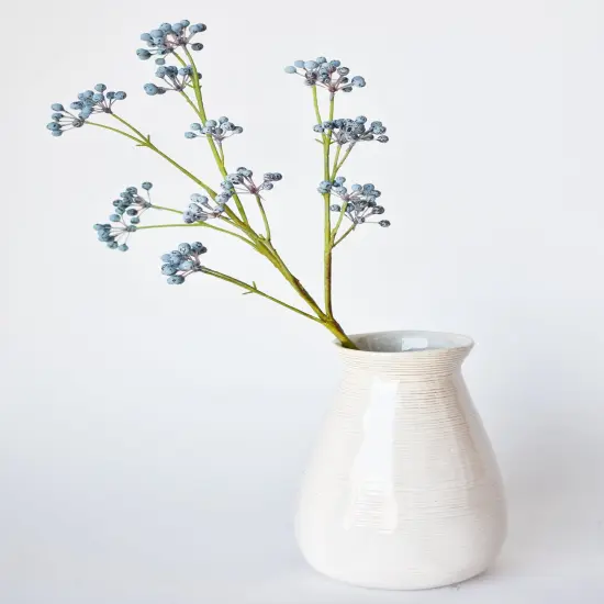 28.5" Faux Blue Berry Spray {4}