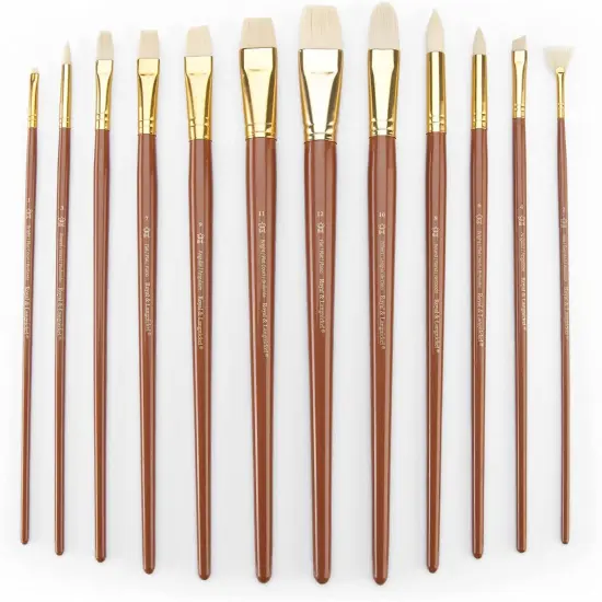 Royal & Langnickel(R) Bone Taklon Value Pack Brush Set-12/Pkg {2}
