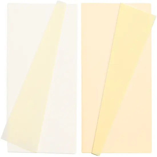 Lia Griffith Double-Sided Extra Fine Crepe Paper 2/Pkg-White/Vanilla & Vanilla/Chiffon {2}