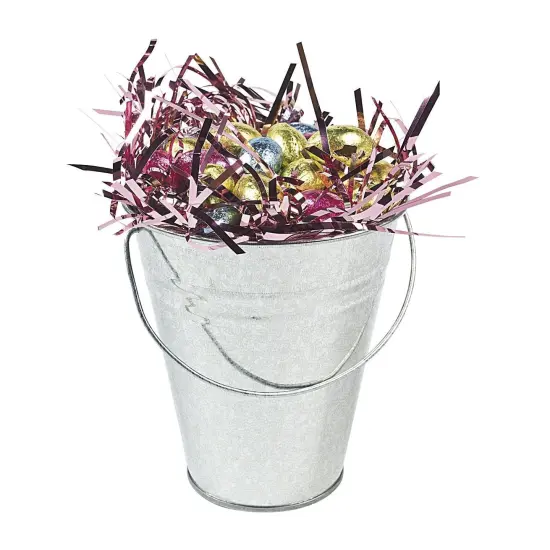 LARGE GALVANIZED BUCKETS - Party Supplies - 12 Pieces {4}
