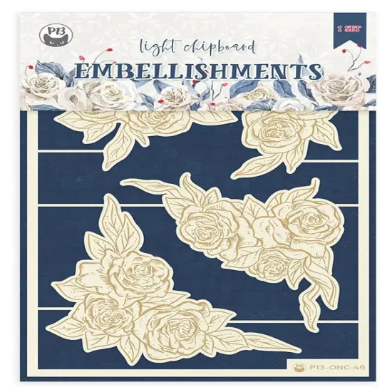 P13 Die-Cut Chipboard Embellishments 4"X6"-Once Upon A Time #03, 4/Pkg {1}