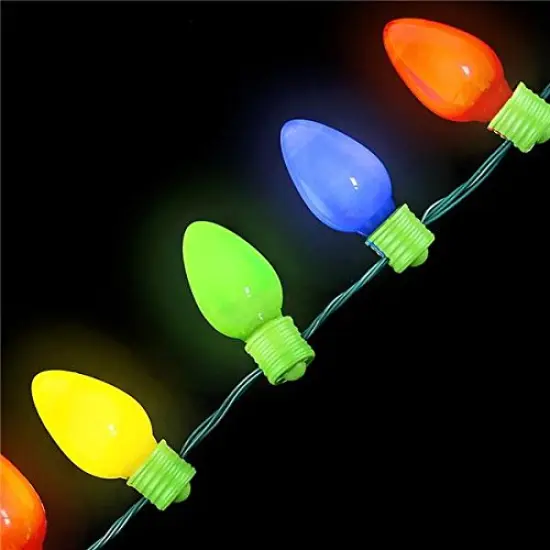 16" LIGHTP CHRISTMAS BULB NECKLACE {4}