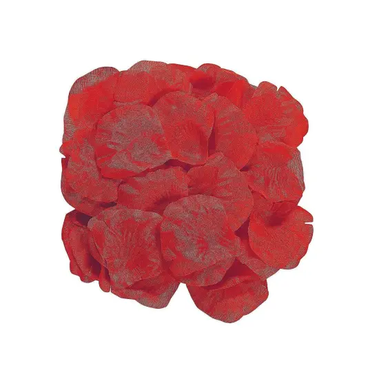 Fun Express Valentine Heart Shaped Red Rose Petals; 200 Pcs {1}