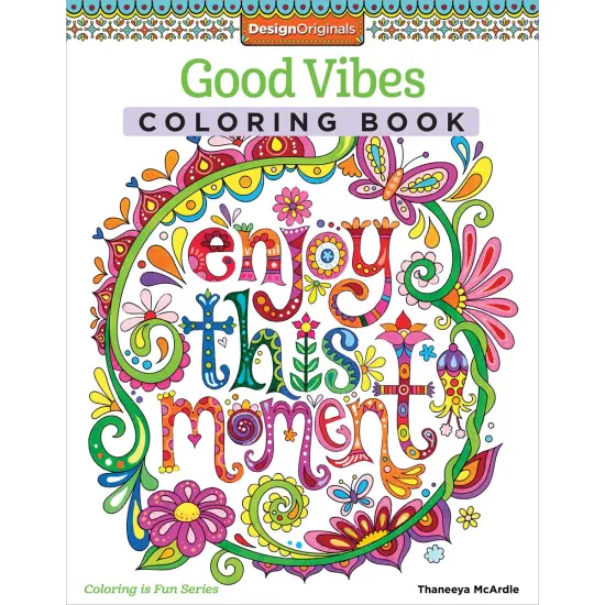 Good Vibes Coloring Book-Softcover {1}