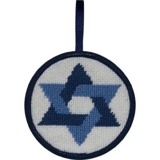 Alice Peterson Stitch-Ups Needlepoint Ornament Kit- Star of David Multicolor {1}