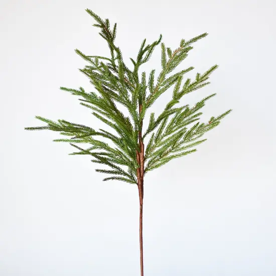 36" Faux Green Norfolk Pine - Cypress Spray Stem {2}